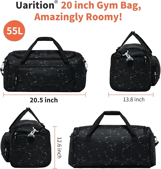 Mens 55L Sports Duffle Bags Large Gym Duffel Bag Workout Bag for Travel Outdoor Camping