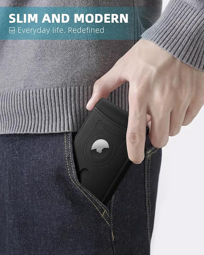 Zitahli Men's Wallets Airtag Holder Slim Rfid Leather with Gift Box