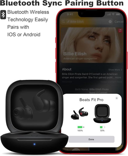 Charging Case Replacement for Fit Pro – Wireless Charger Case with Bluetooth Pairing Button, 700mAh Battery, Earbuds Not Included