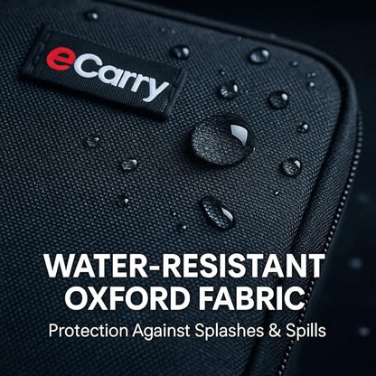 Electronics Organizer Case - Multi-Layer Full Flat Opening With Compartments and Pockets - Cord Organizer for Accessories, Cables, Electronics Travel