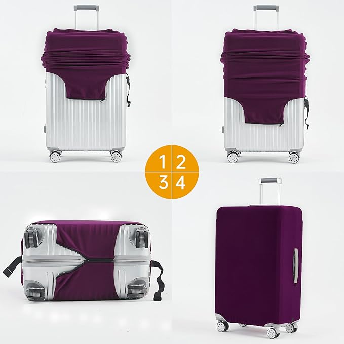 Travelkin Luggage Covers For Suitcase Tsa Approved,Suitcase Cover Protector Fit 18-32 Inch Luggage