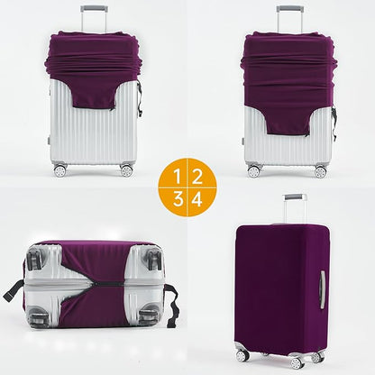 Travelkin Luggage Covers For Suitcase Tsa Approved,Suitcase Cover Protector Fit 18-32 Inch Luggage