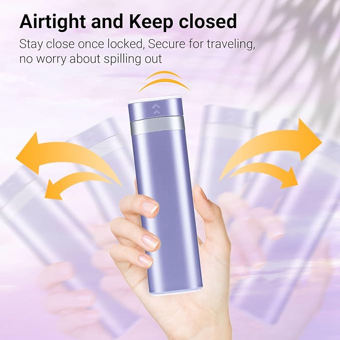 Betife Travel Pill Organizer Weekly 7 Day, Compact Daily Pill Box, Portable Medicine Case, Cute Pill Holder for Vitamins Supplements, Drawer-Shaped Pills Organizer (Purple)