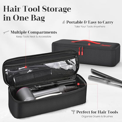 11 Set Compression Packing Cubes for Travel, Waterproof Organizer Set with Hanging Underwear & Toiletry Bag, Shoe/Boot Bag, Hair Tools Organizer, Laundry Bag & Digital Pouch (Black)