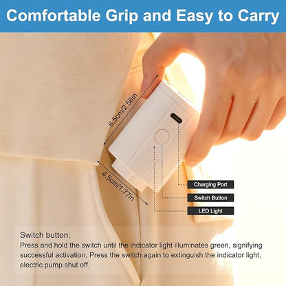 Owfeel 16 Pack Travel Vacuum Bags With Wireless Pump, Portable Compression Bags for Travel, Space Saver Vacuum Seal Bags for Clothing, Luggage, Pillows, Comforters, Reusable & Durable (16 PCS)