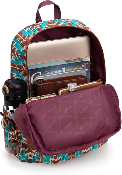 Montana West Wrangler Lightweight Backpack for Women Water Resistant 800D Casual Daypack for College, Commute, Travel & Gym