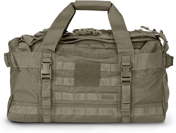 5.11 Tactical Duffel Bag for Travel, Water-Resistant Nylon, Medium, Rush LBD MIKE, 40L, Ranger Green, Style 56293ABR