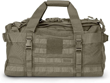 5.11 Tactical Duffel Bag for Travel, Water-Resistant Nylon, Medium, Rush LBD MIKE, 40L, Ranger Green, Style 56293ABR