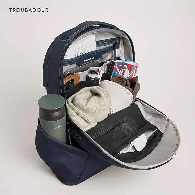 Troubadour Apex 4.0-22L Premium Laptop Backpack - Ergonomic & Water Resistant - Designed for Work and Travel - Basalt