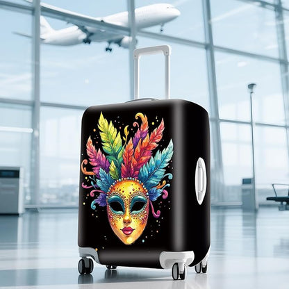 ANNA QUEEN Travel Luggage Cover Suitcase Protector Suitcase Cover Anti-Scratch,Stretchable Bag Cover Washable Durable Polyester with Elastic Hem with Zipper Closure