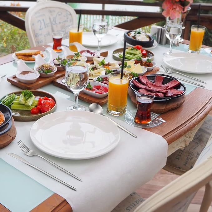 Silverware Set for 4, 20 Piece Flatware Set, Cutlery Tableware set Include Spoons And Forks Set, Stainless Steel Utensil Set, Matte polished Finish, Dishwasher Safe