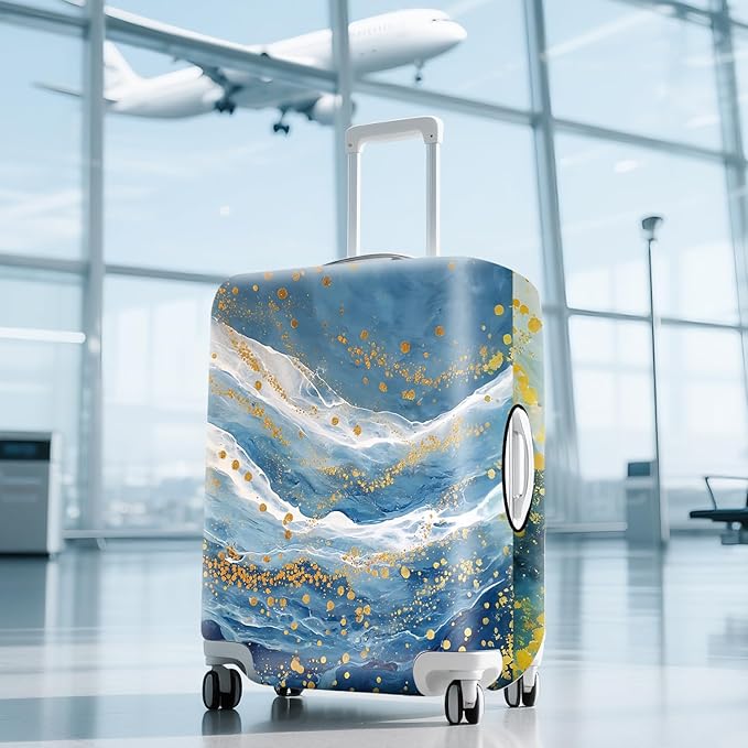 ANNA QUEEN Travel Luggage Cover Suitcase Protector Suitcase Cover Anti-Scratch,Stretchable Bag Cover Washable Durable Polyester