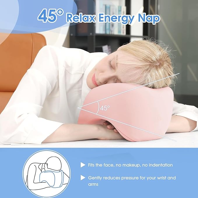 jiaao Travel Pillow,Travel Neck Pillows for Airplanes, Memory Foam Travel Pillows with 360° Head and Neck Support,Ergonomic Design Travel Essential Suitable for Plane,Car, Home,Train and Bus Trip