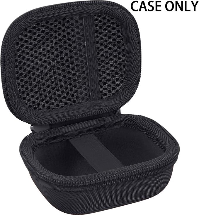 co2CREA Hard Case for Beats Powerbeats Pro 2 with Carabiner Clip, Shockproof Earbuds Storage Box – Protective Travel Cover for Powerbeats Pro 2 Wireless Bluetooth Earbuds (Jet Black Case)