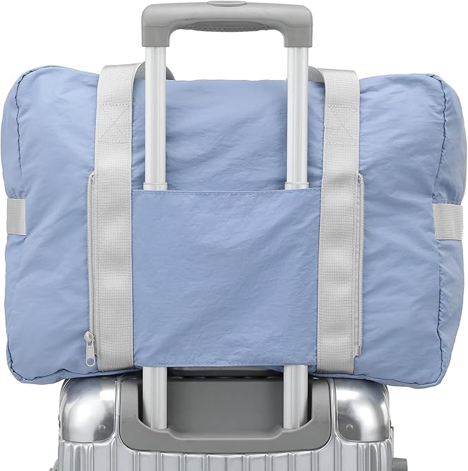 VanFn Foldable Travel Duffel Bag, Sports Duffels Gym Bag, Rainproof Nylon Totes, Sports Shoulder Handbag, Lightweight Duffle Bags For Women & Men, Outdoor Weekend Bag, P.Travel Series