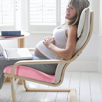 Benazcap Donut Pillow Seat Cushion, Donut Chair Cushions for Postpartum Pregnancy & Hemorrhoids, Memory Foam Seat Chair Cushion for Sciatica & Hip & Coccyx Pain Relief-Pink