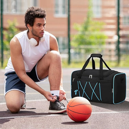 Sneaker Bag for Travel, Outdoor Sports Gym Bag Shoe Bags for 4 Pairs of Sneakers up to Size 14, Travel Duffel Bags with 3 Adjustable Dividers & Shoulder Strap, Sneakerhead Gift