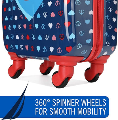 Nautica Kids Luggage - 18" Airline Approved Rolling Hardside Upright Carry-on Suitcase with Wheels (Nautica Peace)