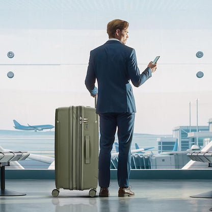 Nazhura Luggage Set, 3-Piece Hardside Suitcase Set, 20-inch Carry On, 24-inch, 28-inch Luggage