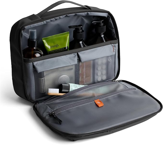 Bellroy Hanging Toiletry Kit Plus (8 Liter Travel Hanging Toiletry Bag) - Black