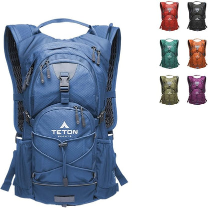 Teton Oasis/Trailrunner Hydration Backpack – Lightweight Water Pack with 2L/3L Bladder for Hiking, Running, Cycling, Biking – 2L/18L/22L Sizes – Sewn-in Rain Cover – Fits Men and Women