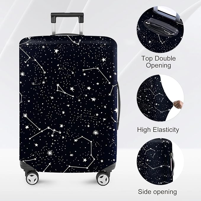 ANNA QUEEN Travel Luggage Cover Suitcase Protector Suitcase Cover Anti-Scratch,Stretchable Bag Cover Washable Durable Polyester