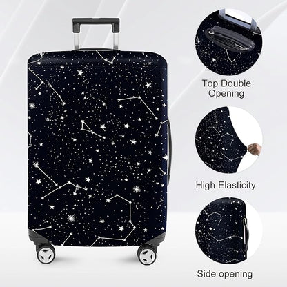 ANNA QUEEN Travel Luggage Cover Suitcase Protector Suitcase Cover Anti-Scratch,Stretchable Bag Cover Washable Durable Polyester