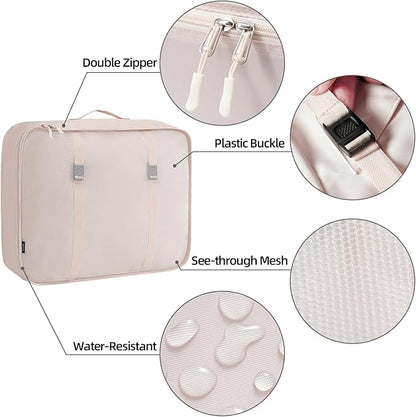 BAGAIL 6 Set/8 Set/10 Set Packing Cubes Various Sizes Packing Organizer for Travel Accessories Luggage Carry On Suitcase