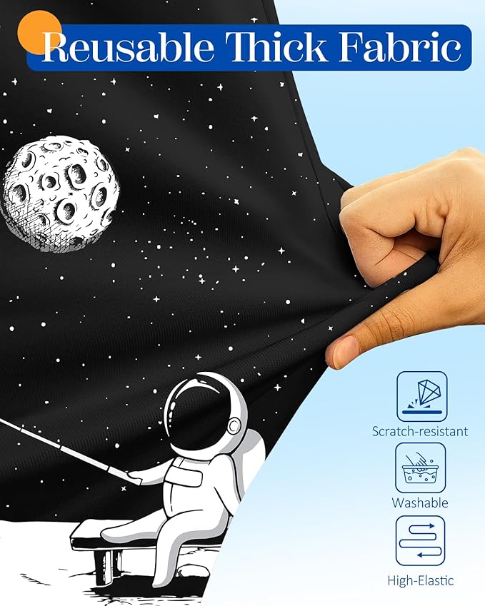 Slohif Luggage Cover for Suitcase Tsa Approved Protector - Luggage Sleeve Large Suit Case Cover Travel Stretch Baggage Case Protective Washable Fit 21-23 Inch Astronaut S