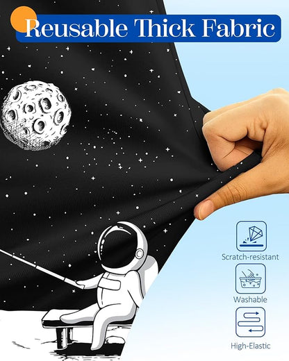 Slohif Luggage Cover for Suitcase Tsa Approved Protector - Luggage Sleeve Large Suit Case Cover Travel Stretch Baggage Case Protective Washable Fit 28-30 Inch Astronaut L