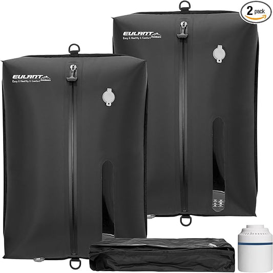 Reusable Vacuum Bags for Travel With Pump,Professional Waterproof IPX8 Vacuum Compression Bag for Suitcases Backpack,Space Saver Bags Packing Organizers for Clothing Packing(2PACK+PUMP)