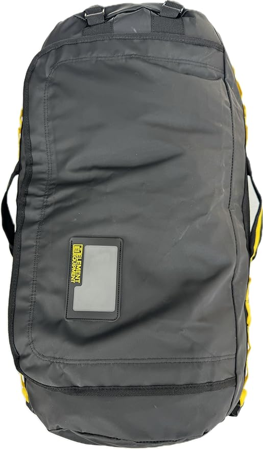 Element Equipment Trailhead Duffel Bag Shoulder Straps Waterproof Black/Yellow Small
