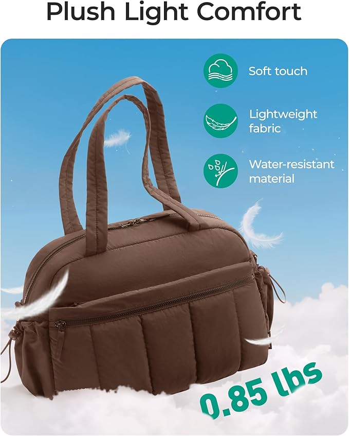 BAGSMART Gym Bag for Women, Duffle Bag for Travel with Wet Pocket, Lightweight Carry on Weekender Duffel, Water Resistant