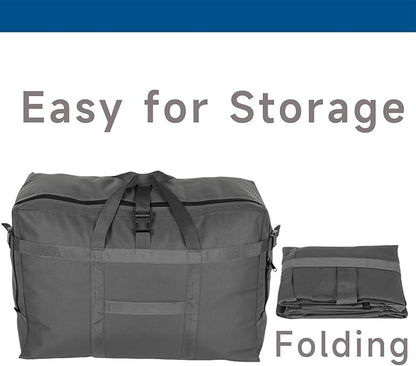 Arxus Large Duffel Bag, Waterproof Carry on Weekend Overnight Storage Bag over Luggage for Airline, Travel, Camping, Moving