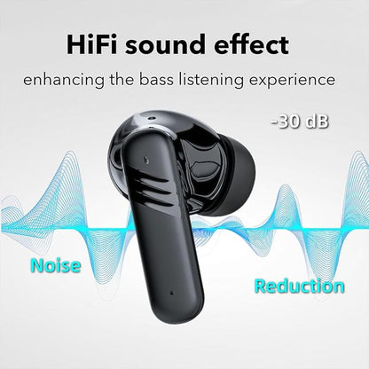 Wireless Earbuds, 30dB Noise Cancelling Earbuds,Ear Buds,Touchscreen Charging Case 2.01", 40H Total Playtime, Dual Dynamic Drivers, Stereo Sound for Sports