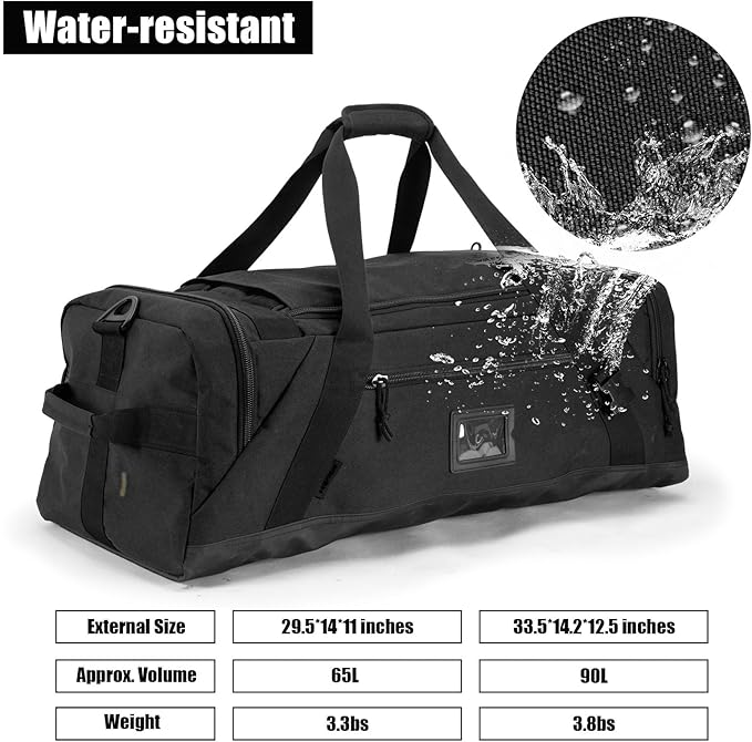 Large Duffle Bag,Gym Bags For Men Weekend Bag For Women Travel Backpack Carry On Sports Duffel Bag
