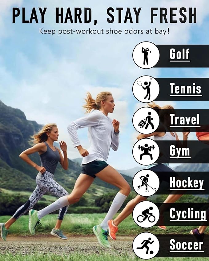 Smell Proof Shoe Bags for Travel-Soccer Cleat Bag Smell Proof with Active Carbon Fabric | Odor-Absorbing Water-Resistant Track Shoe bags for Sports (Grey, UP TO US14)