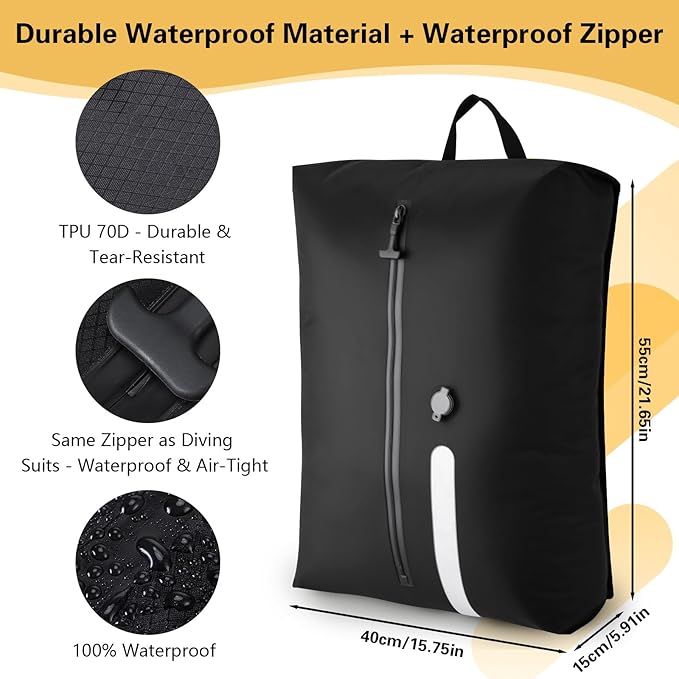 2 Pack vacuum seal bags for clothing, Travel Vacuum Bags with Pump, Reusable Compreesion Storage Bags luggage & Closet, Portable Space Save Bags, Waterproof & Durable