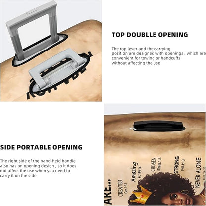 Suitcase Cover - luggage cover Protect Your Luggage with Style and Ease Medium African American Black Girl