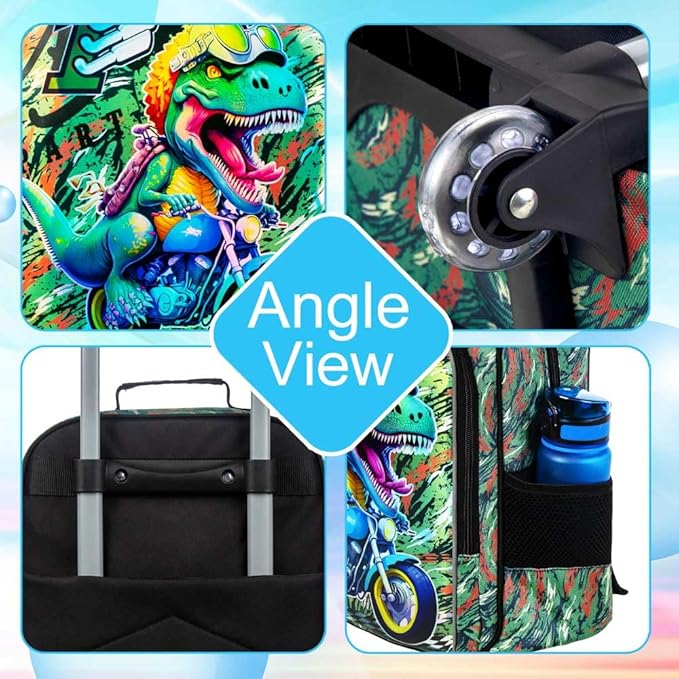 KLFVB Kids Luggage for Boys Girls, Cute Rolling Wheels Suitcase for Toddler, Children Travel Carry on Suitcase