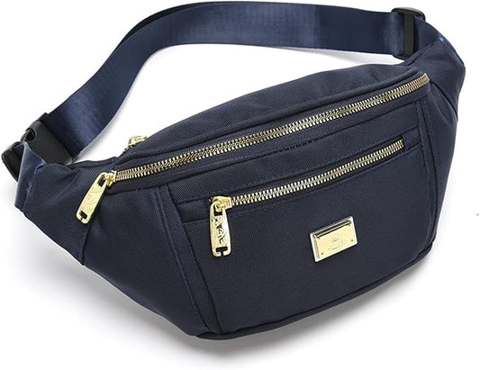 DAITET Crossbody Fanny Pack for Men&Women,Large Waist Bag & Hip Bum Bag with Adjustable Strap for Outdoors Workout Traveling Casual Running Hiking Cycling