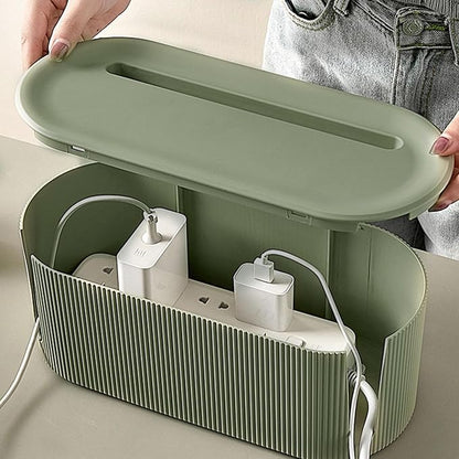 Desktop Wire Organizer Box | Cable Management Case | Wire Cable Anti Dust Management Socket for Living Room