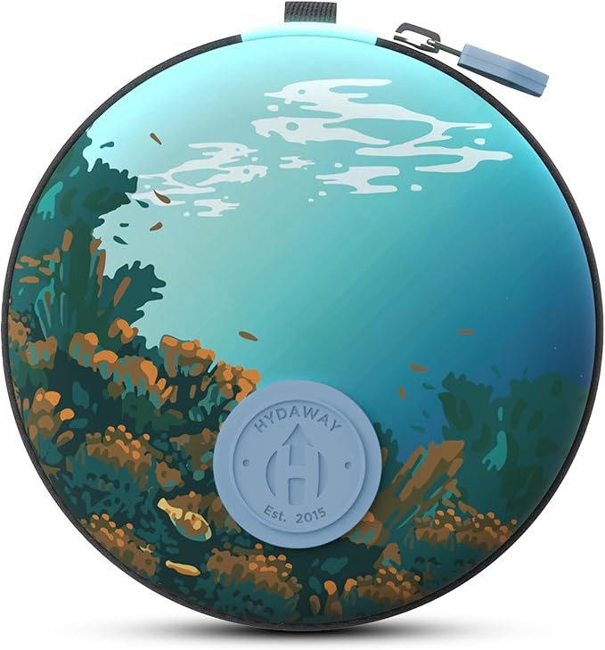 HYDAWAY Travel Case for Collapsible Bottles, Bowls & Cups - Protective Storage with Carabiner Clip - Durable, Water-Resistant, TSA-Friendly