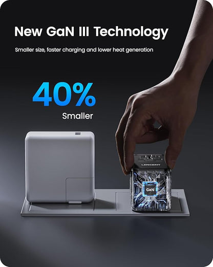 LENCENT 120W Universal Travel Adapter, GaN International Travel Adapter with 3 USB-C 1 USB-A Ports, Worldwide Fast Charger for Cameras Phones, All in One Power Converter for USA EU UK AUS Black