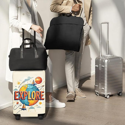 ANNA QUEEN Travel Luggage Cover Suitcase Protector Suitcase Cover Anti-Scratch,Stretchable Bag Cover Washable Durable Polyester