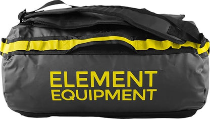 Element Equipment Trailhead Duffel Bag Shoulder Straps Waterproof Black/Yellow Medium