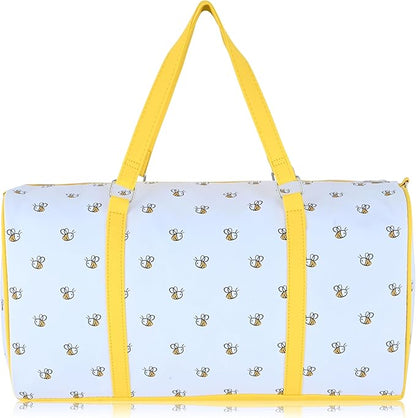 Disney Winnie the Pooh Travel Bag, Duffle Bag, Overnight Bag, Weekender Bag | Mini 16 Inch Leather Classic Premium Travel Duffle Bag for Women, Men, Adults