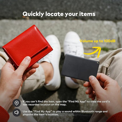 [Apple MFi Certified] Apple MFi Find My Tracker, iOS Exclusive, 4-Year Battery, IP68 Waterproof, 95dB Alarm, Keys Finder and Item Locator for Keys, Bags, and Passport.（2025 Model）(2 Pick)