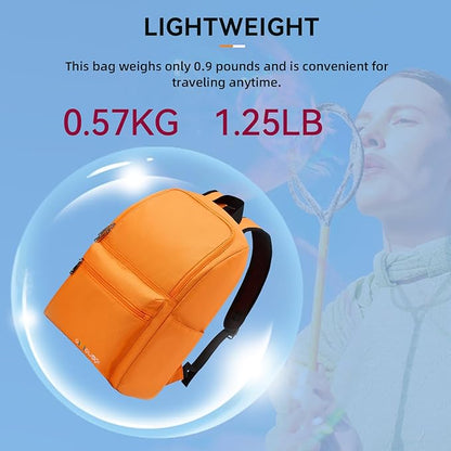 OMOUBOI Casual Daypacks Superbreak Backpack 14 inch Laptop Backpack for Women & Men Fits Tourism Business (Orange)