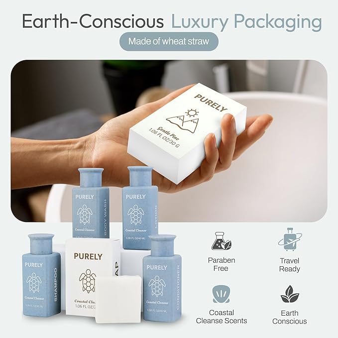 150 piece set | Hotel Soaps and Toiletries Bulk set | Airbnb Essentials for Hosts | Mini Travel Size Shampoo and Conditioner Sets | Bulk Travel Size Toiletries | Homeless Supplies Bulk Amenities